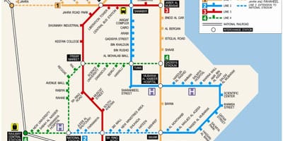 Карта на Кувейт метрото